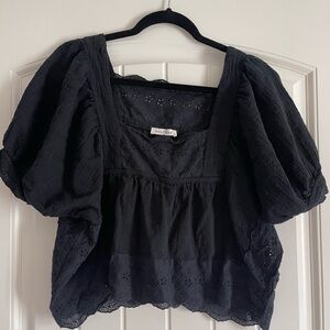 Neuflora Black Milan Blouse Size M